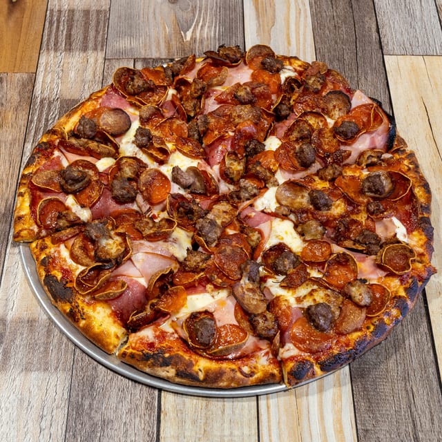 All Meat Pizza.